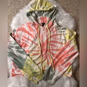 Wild Fable Small Tie-Dye Cropped Hoodie